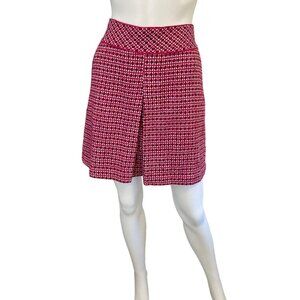 MONSOON WOMEN'S PINK TWEED SHORT A-LINE SKIRT SZ 6